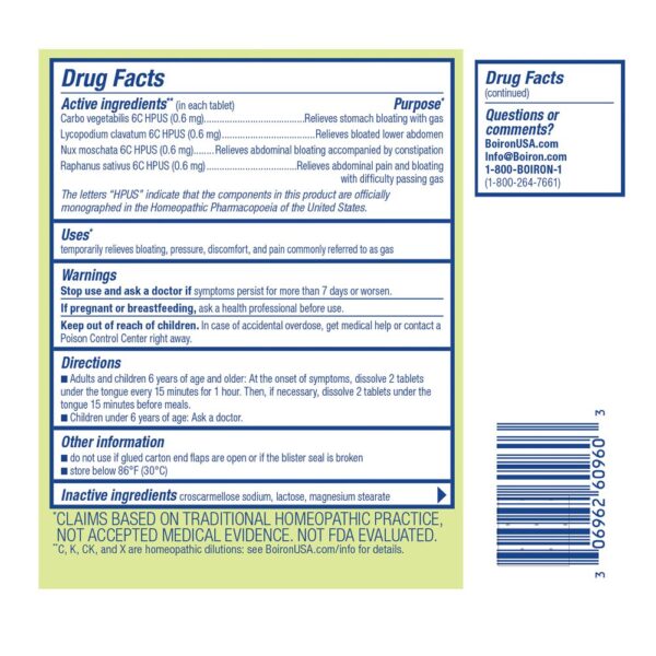 boiron gasalia (for gas) 60 tablets