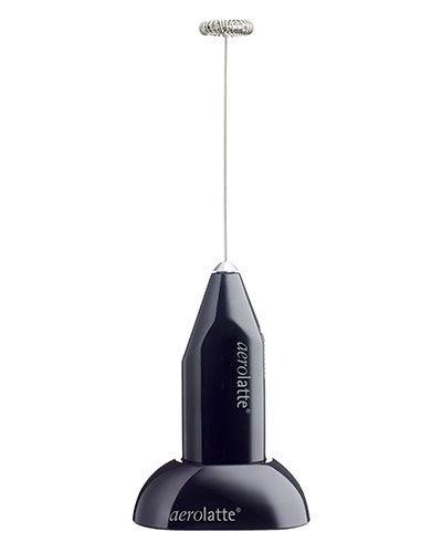 Aerolatte Black Milk Frother with Stand