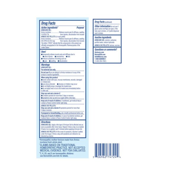 boiron arnicare gel value pack