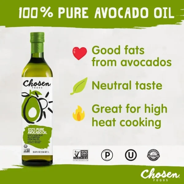 Chosen Foods 100% Pure Avocado Oil 16.9 fl. oz. - Image 3