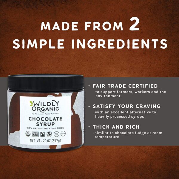 wildly organic chocolate syrup 20 oz.