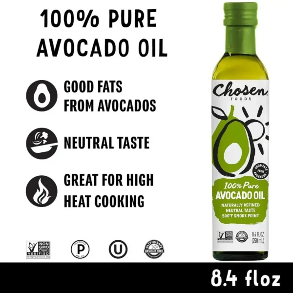 Chosen Foods 100% Pure Avocado Oil 8.4 fl. oz. - Image 2