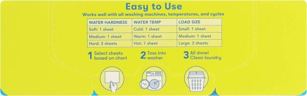 ecos next liquidless laundry detergent, lavender vanilla 50 squares