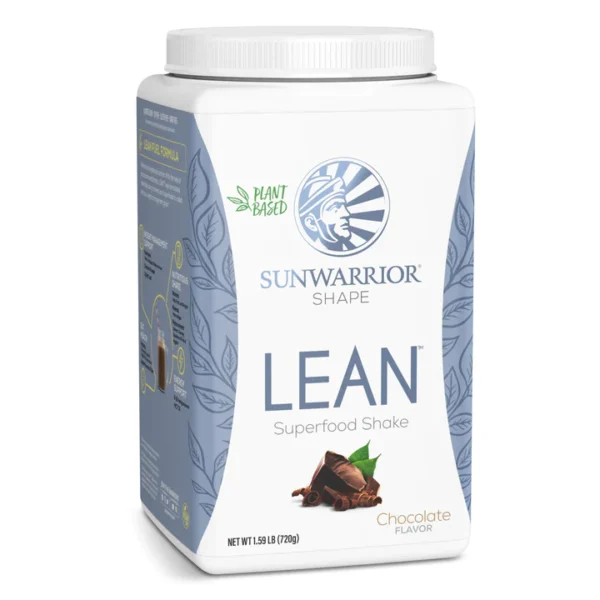 sunwarrior chocolate lean meal superfood shake 25.3 oz