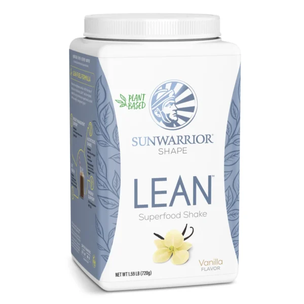 sunwarrior lean meal vanilla superfood shake 25.3 oz