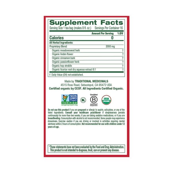 traditional medicinals cold care p.m. tea bags 16 ct.