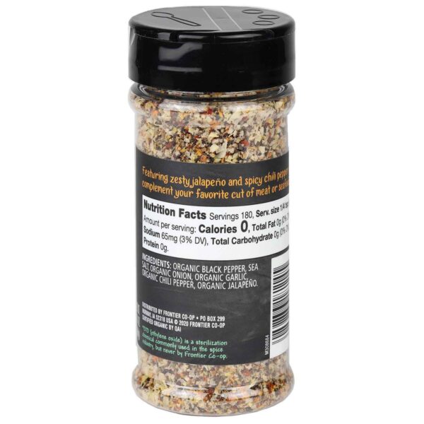 frontier co op organic prime cuts spicy pepper 3.19oz.