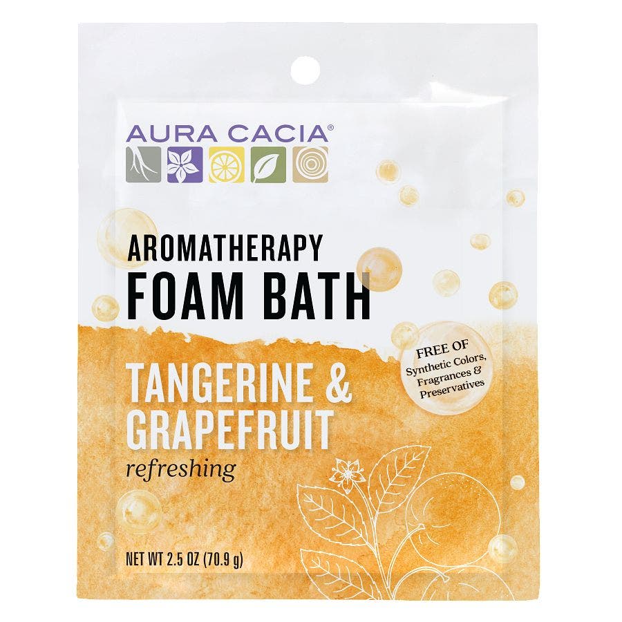 51381885755aura cacia foam bath packet tangerine grapefruit l188575d front 1.jpeg