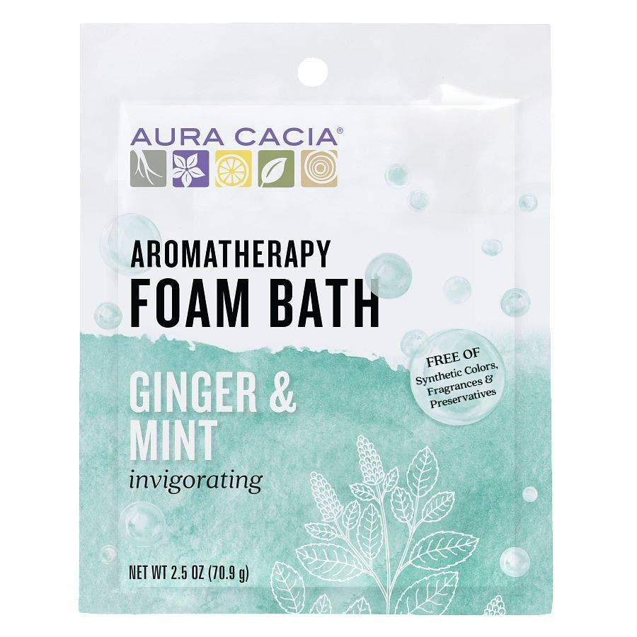 51381885779 aura cacia foam bath packet ginger mint l188577c front 1.jpeg