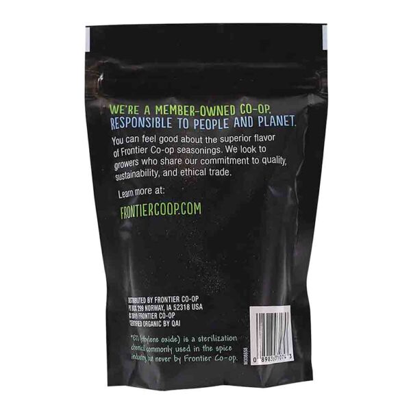 frontier co op organic fair trade certified cinnamon powder, ceylon re closable 5.57oz bag