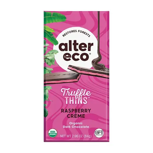 alter eco raspberry creme truffle thins 2.96oz front 239674 1.webp