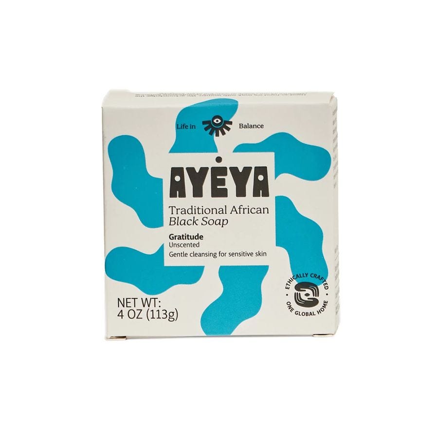 ayeya gratitude traditional black soap bar 4oz front 241030.jpg