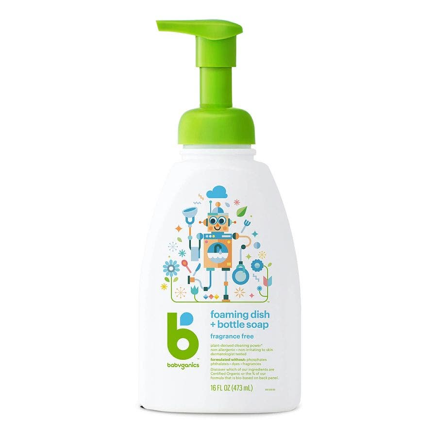 babyganics fragrance free foaming dish and bottle soap 16floz front 240772 1.jpg