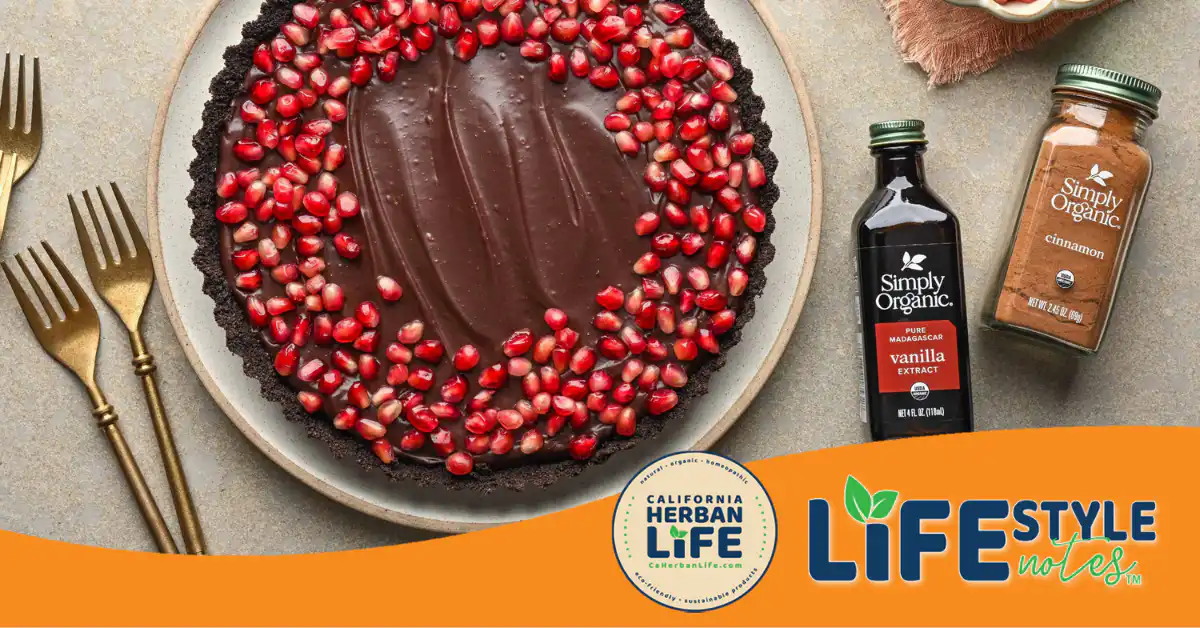 Chocolate Pomegranate Tart