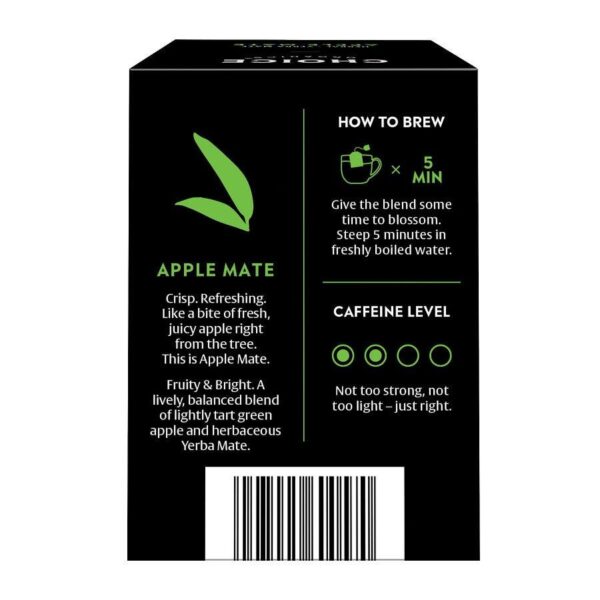 choice teas organic apple mate tea 16 tea bags