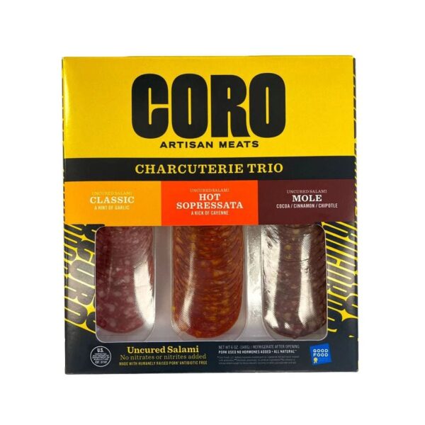coro foods charcuterie three salami sampler 6oz front 240928.jpg