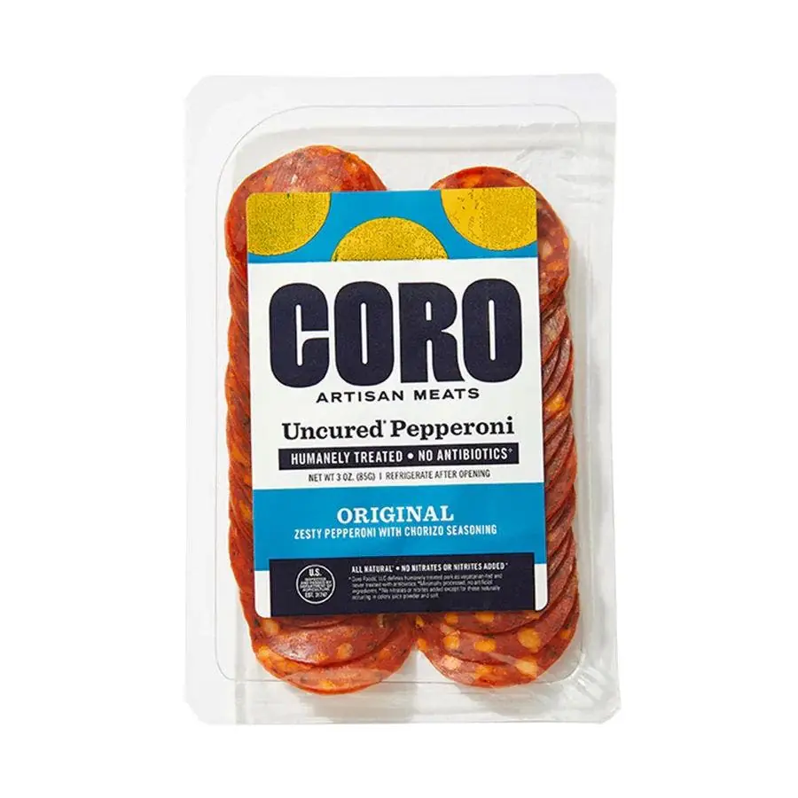 coro foods uncured salami original pepperoni 3oz 239854 front.webp