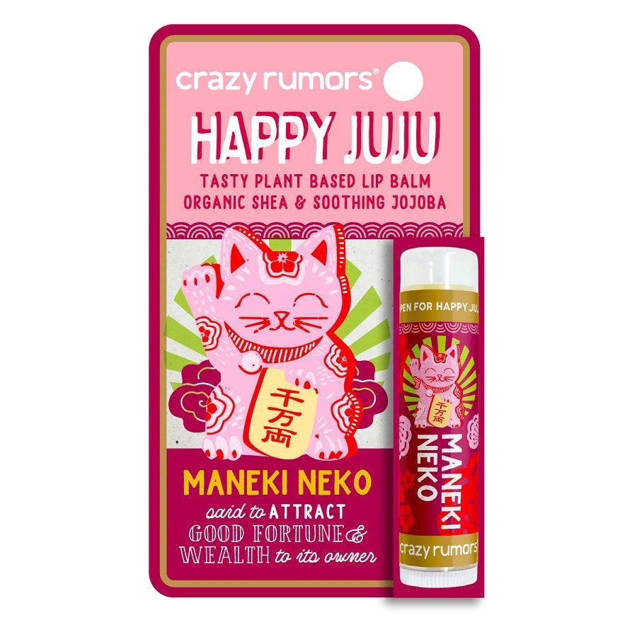 crazy rumors happy juju maneki neko lip balm blister 0 15oz front 240420.jpg
