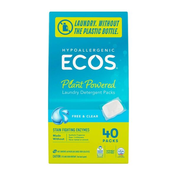 ecos free and clear laundry liquidless laundry detergent 40count front 241080.jpg