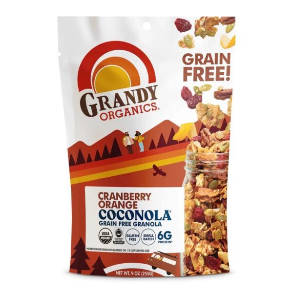 grandy organics cranberry orange grain free coconola 9oz front 239373.jpg