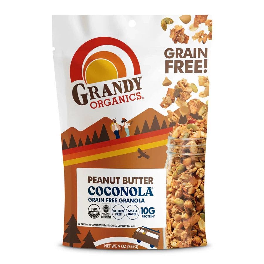 grandy organics peanut butter grain free coconola 9oz front 239372.jpg