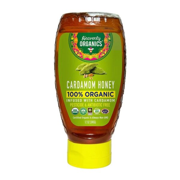 heavenly organics cardamom honey 12oz squeeze front 241026 1.jpg