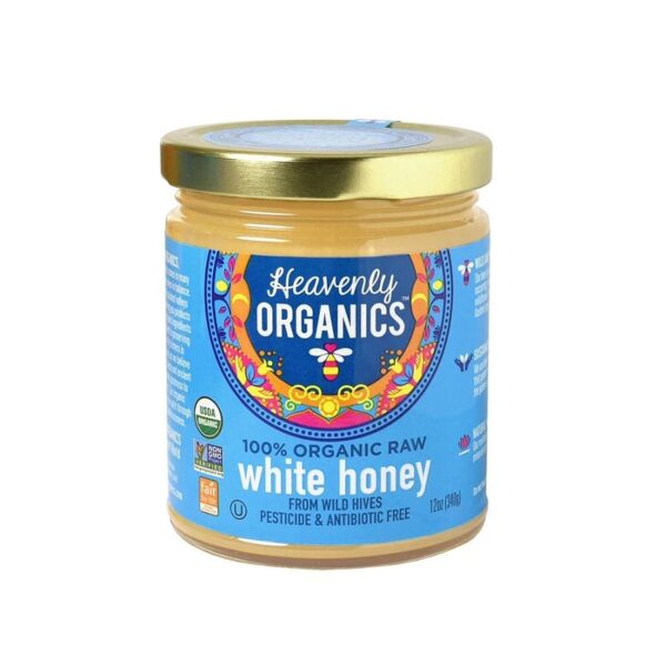 heavenly organics raw white honey 12oz jar front 241010 1.jpg