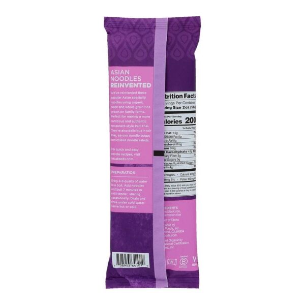lotus foods organic forbidden pad thai rice noodles 8 oz.
