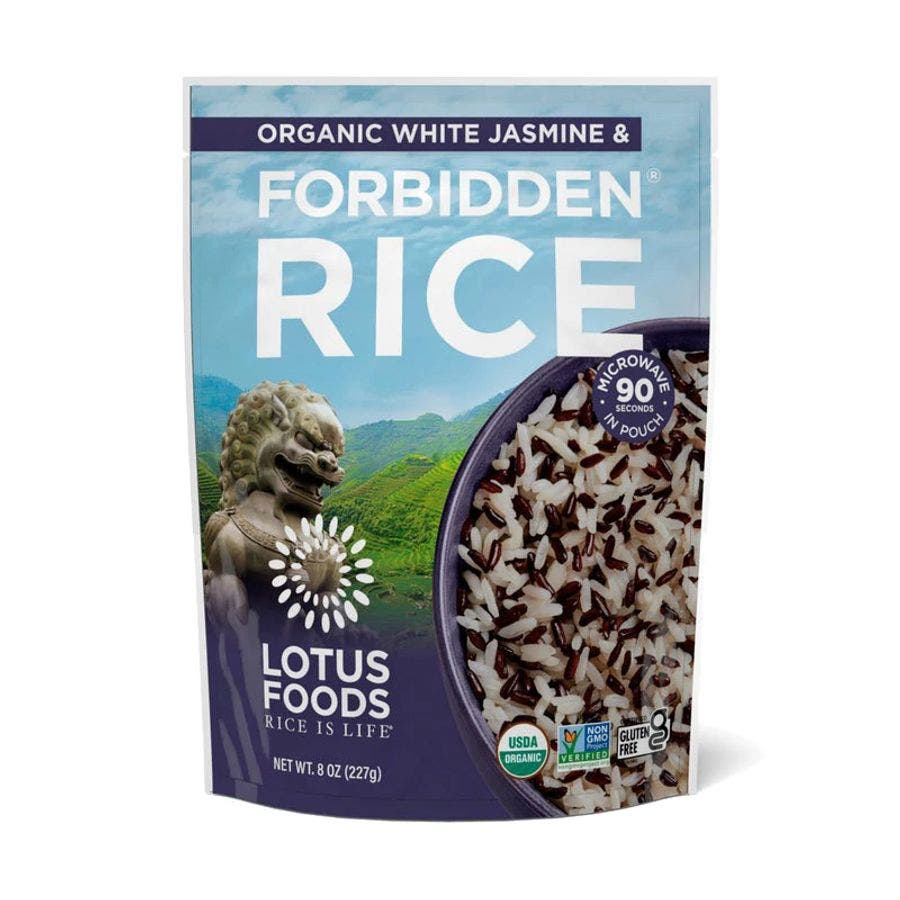 lotus foods white jasmine forbidden blend rice heat and eat 8oz front 240537 1.jpg