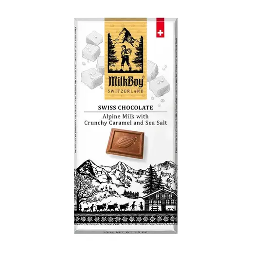 milkboy alpine milk chocolate caramel sea salt 3.5oz bar front 239621.webp