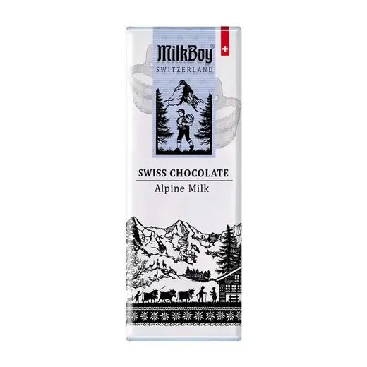 milkboy alpine milk chocolate snack size 1.4oz front 239627.webp