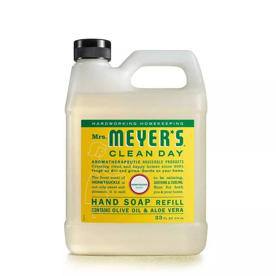 mrs meyers honeysuckle liquid hand soap 33floz front 240715 1.jpg