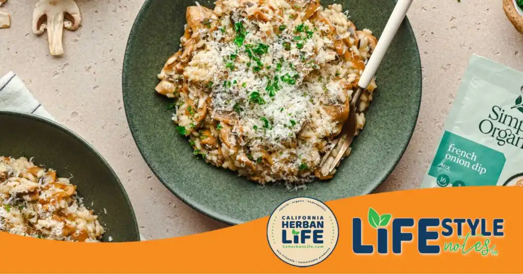 French Onion and Mushroom Risotto