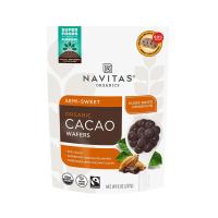 navitas organics cacao wafers semi sweet 8oz bag 239812 front.jpeg