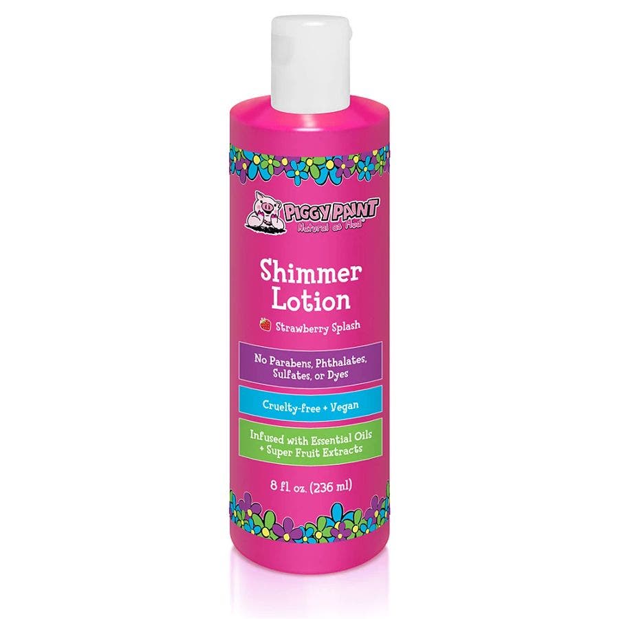 piggy paint strawberry splash shimmer lotion 8oz front 240829.jpg