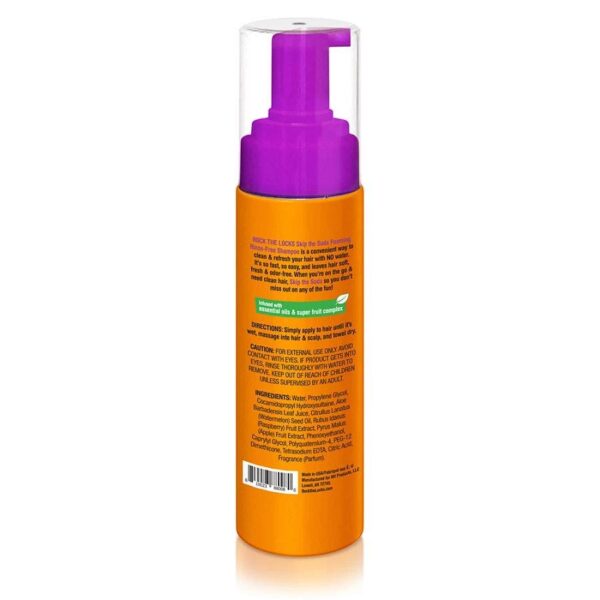rock the locks super citrus foaming no rinse shampoo 7 fl. oz.