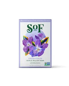 south of france fresh violet bar soap front 235323