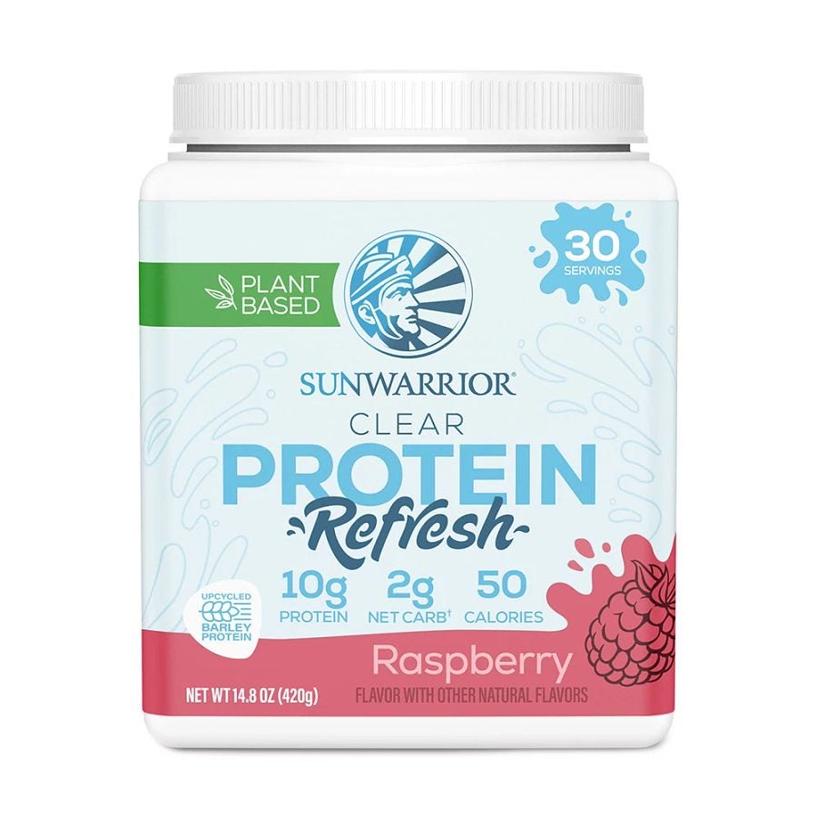 sunwarrior clear protein refresh raspberry 14 81oz front 240972.jpg