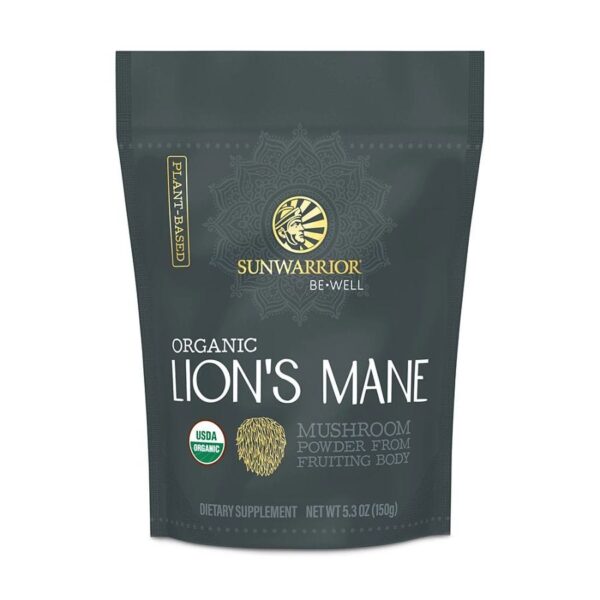 sunwarrior organic lions mane mushroom powder 5 8oz front 240975 1.jpg
