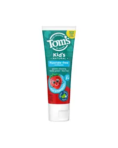 toms of maine silly strawberry flouride free paste 237055 front
