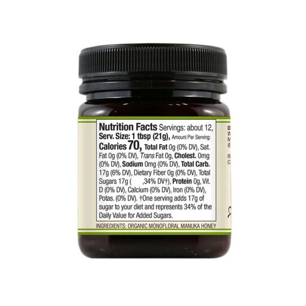 wedderspoon organic manuka kfactor 16 honey 8.8 oz. jar