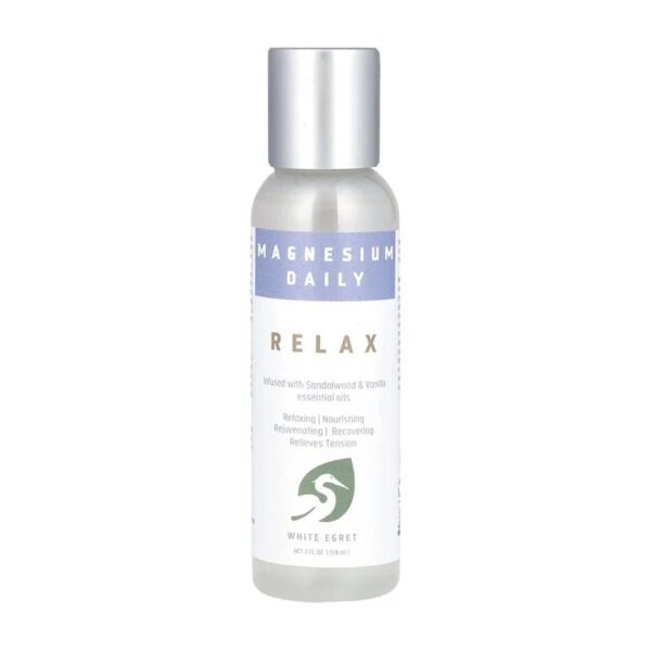 white egret magnesium daily relax spray 2floz front 241048.jpg