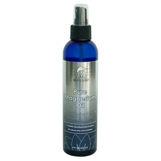 white egret topical treatments pure magnesium oil 8 fl oz spray 223967 front