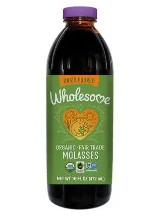 wholesome sweeteners organic molasses 16floz front 232718 e1723498137300.webp