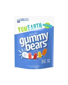 yumearth organic gummy bears family size 10 packs front 225944
