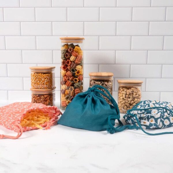 z wraps 3 pack assorted sizes reusable produce bags (wynn, blue & bell)