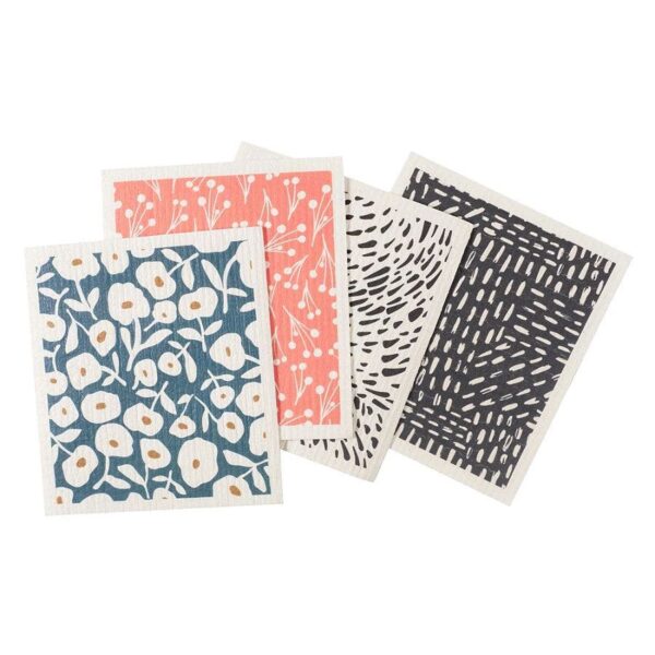 z wraps 4 pack swedish dish cloths (rhys, deryn, wynn & bell)