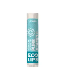 eco lips coconut pure simple lip balm front 221645