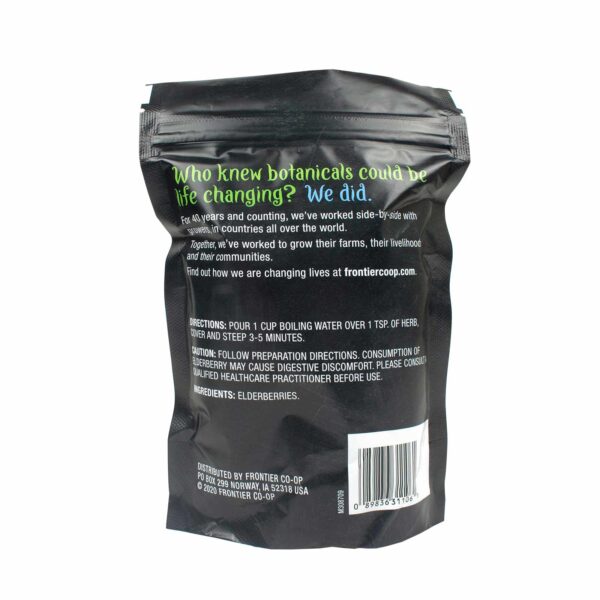 frontier co op elderberries, whole 8.00 oz.