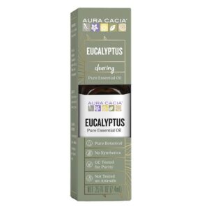 Aura Cacia Eucalyptus Essential Oil, Boxed 0.25 Fl. Oz.
